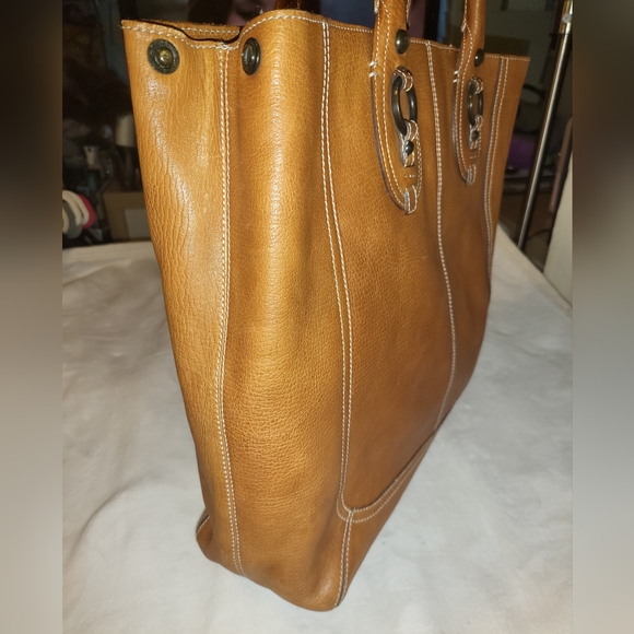 Banana Republic brown Chatham XL leather shopper tote purse - Picture 4 of 12